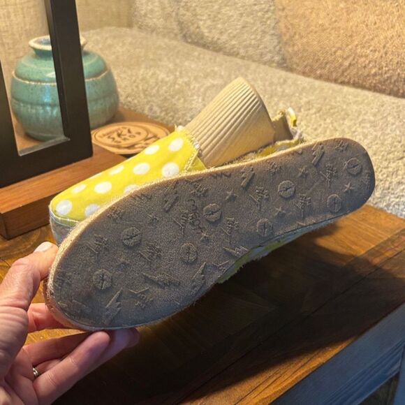 Betsey Johnson Yellow and White Polka Dot Espadrilles - Picture 2 of 11